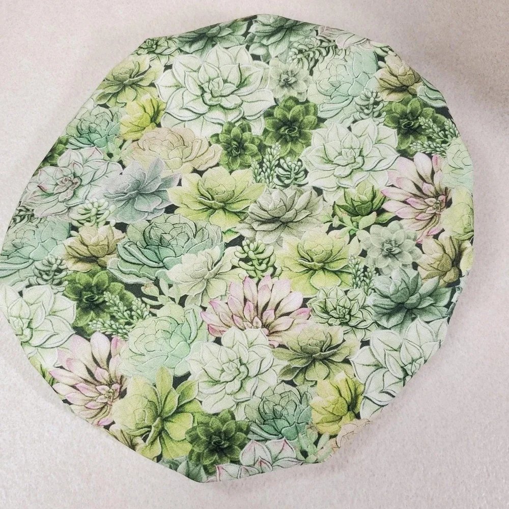 Succulent Plants / Green Large Gingham KitchenAid Mixer Mixing Bowl Cover Decor